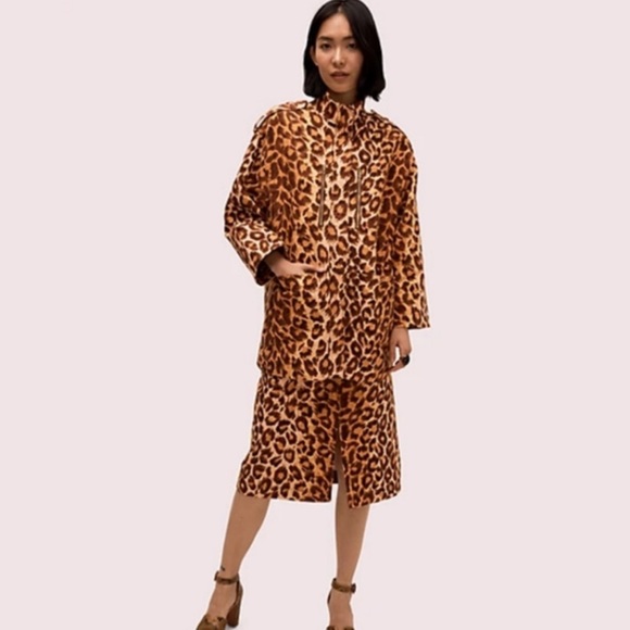 Kate Spade Panther Leopard Skirt - Picture 2 of 6
